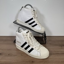 Adidas Superstar Wedge White Leather High Top UK 4