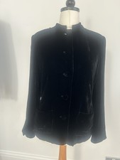 Deane & White Ladies Black Velvet Rayon/Silk Occasion Jacket UK 10. MR26233