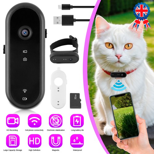 Wireless cat collar - camera, for
