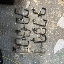 10x Hook Clamp Black 50mm /