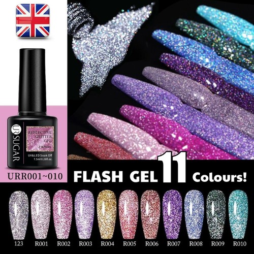 Reflective nail gel polish - reflective,