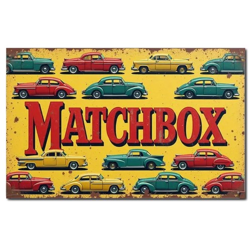 Matchbox cars collectors sign - matchbox,