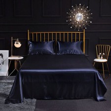 Satin Silk Flat Sheet Luxury