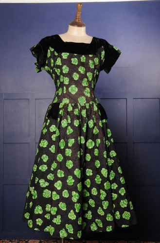 Vintage 1950 dress - 1950's, beau-mel