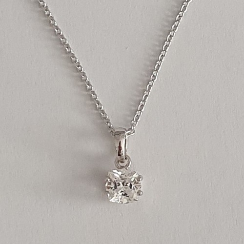 Sterling silver square - &, cut