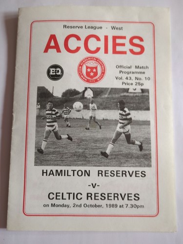 Hamilton accies celtic - accies, v