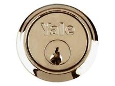 Yale Locks P1109 Replacement Rim Cylinder & 6 Keys Polished Brass Finish Visi YA