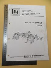 Lely Handleiding Operator's Manual Lotus 600 Stabilo Combi Paperback