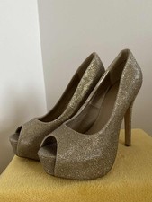 Gold Sparkly High Stiletto
