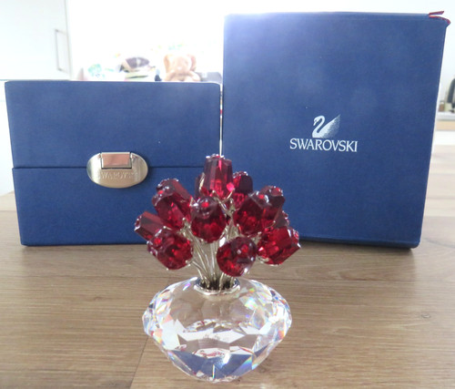 Swarovski vase roses - vase,