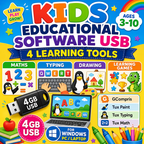 Kids educational software - kids, usb