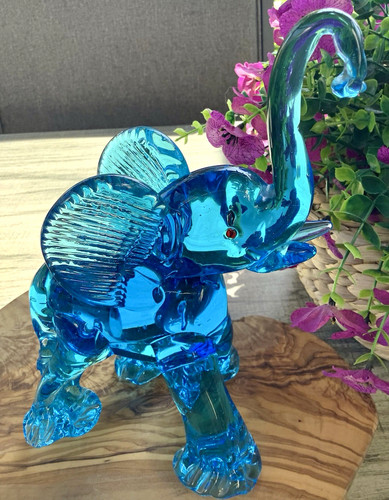 Rare vintage murano glass blue - murano,