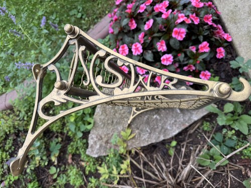Salvaged brass railroad - salvaged,