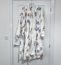 Rare Retired Disney The Oodie Winnie The Pooh Adult Sherpa Dressing Gown Robe