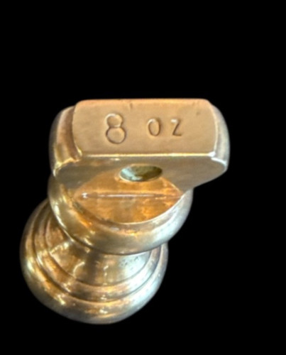 Vintage brass eight - brass, ounce