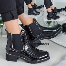 LADIES CHUNKY SOLE CHELSEA LOW