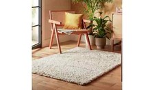 Habitat Cosy Ivory Shaggy Rug - 150x80cm (1342)