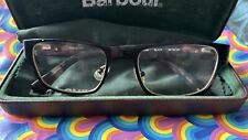 BARBOUR Spectacles Glasses Frame Rectangle Black/tortoise Box Case & Cloth B029