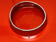 VESPA GS150 GS160 GRADE A QUALITY GENUINE SIEM EMBOSSED CHROME HEAD LIGHT RIM