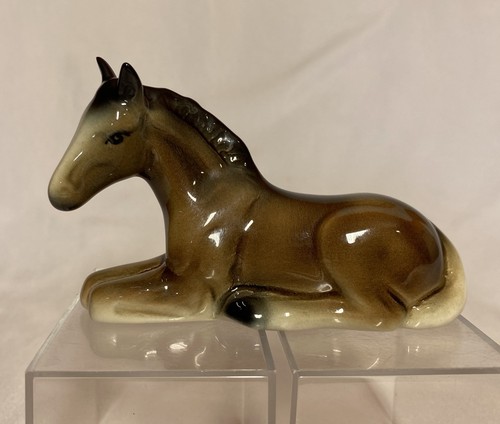 Vintage ceramic sitting - vintage, horse