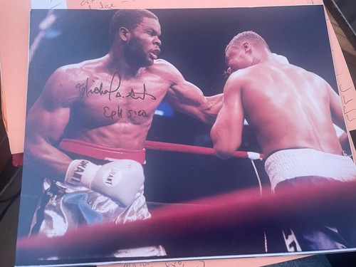 Michael grant signed boxing - grant,