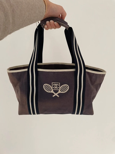 Chanel vintage tennis tote - cc,