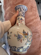 F.G. ITALY Hand Painted Porcelain Vase – Elegant Oriental Style ?✨