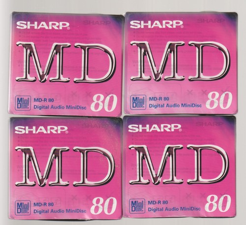 Minidisc sharp x 4 new - 80,