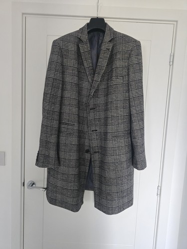 Men grey dress - coat, by