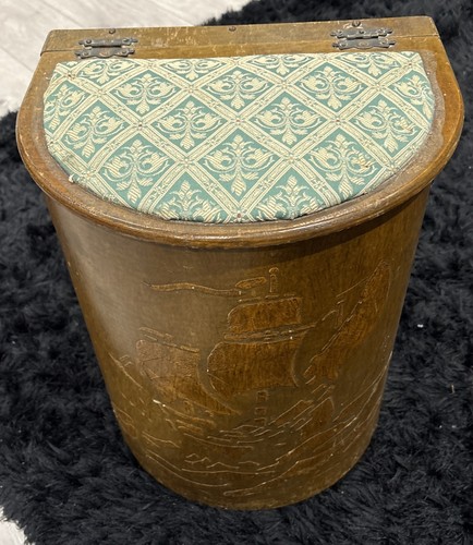 Vintage wooden sewing box - vintage,