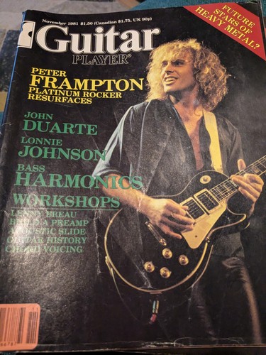 Vintage 1981 guitar player - vintage,