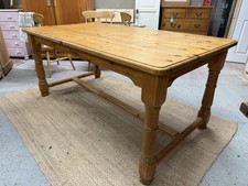 Solid pine refectory table - pine,