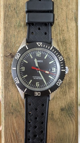 Timex diver style watch 50m - 50m, wr
