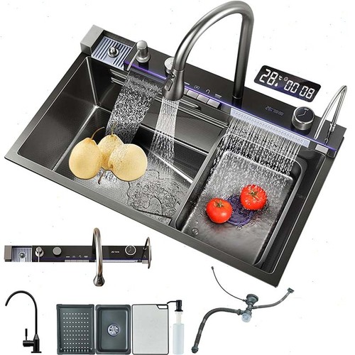 Grey kitchen sink - grey,