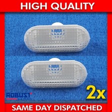 2X FOR FORD FOCUS FIESTA SIDE WING INDICATOR REPEATER LIGHT LENS CLEAR 4593010