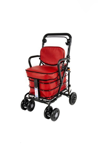 Shopping trolley with - trolley, seat