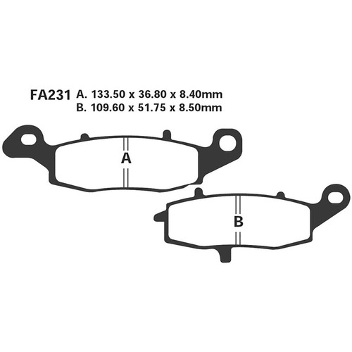 Pair ebc front brake - front,