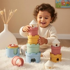 Silicone Stacking Cups for