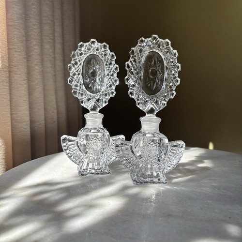 Vintage pair pressed - vintage, glass