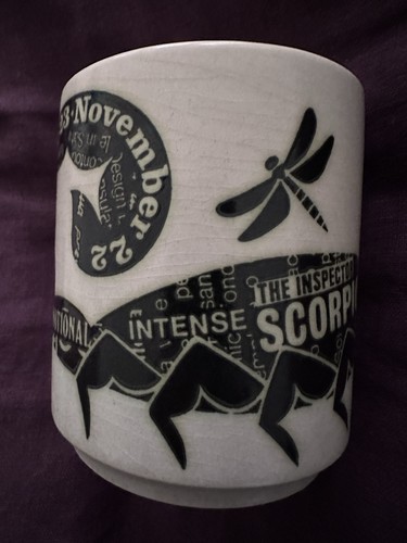 Hornsea scorpio mug 1976 rare - hornsea,