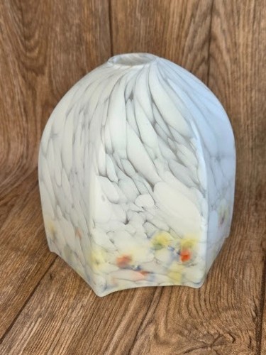Vintage spatter glass lamp - vintage,