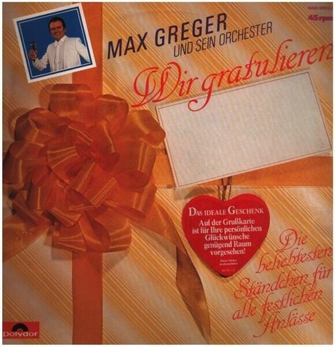 Max greger and his - his, orchestra