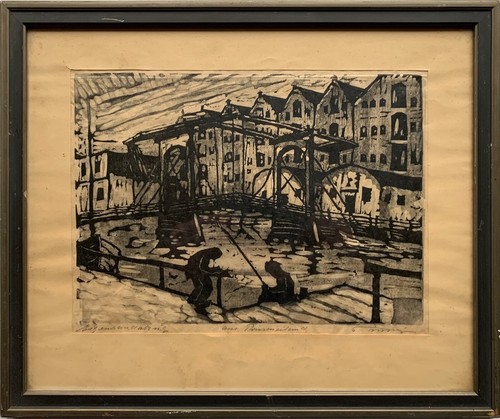 Woodcut prinseneiland - at,