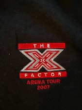X factor 2007 arena tour hoodie. touring crew merchandise Black . size Large