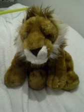 Vintage 1986 Keel Toys Large WWF Floppy  Lion Plush Supersoft Toy 15" Long