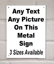 Custom Metal Sign Hanging Wall