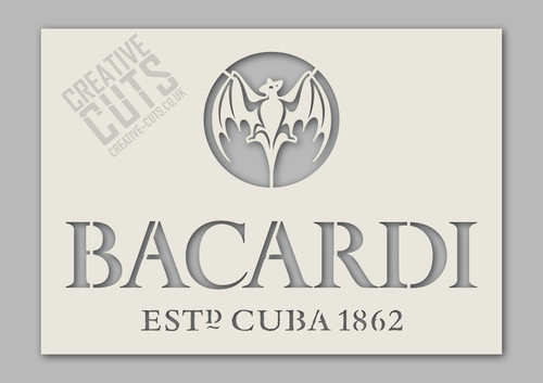 Bacardi rum stencil brush - bacardi,