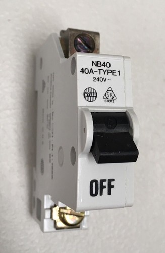 Wylex 40a type single pole - type,