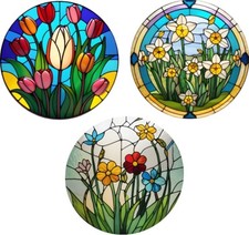 Flowers Decorative Stained