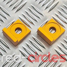 12mm GOLD ALLOY L BLOCK PIT DIRT BIKE CHAIN TENSIONERS ADJUSTERS 110cc 125cc 140